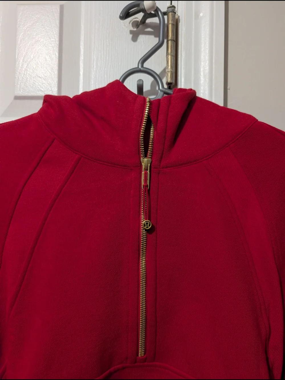 lululemon athletica Scuba Oversized Red Half-Zip Hoodie NWT